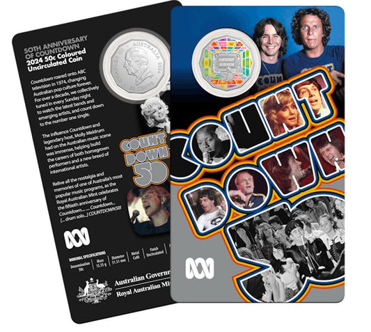 RAM 2024 50c UNCIRCULATED COIN - 50TH ANNIVERSARY OF COUNTDOWN -  (LIMIT OF 1 PER CUSTOMER)