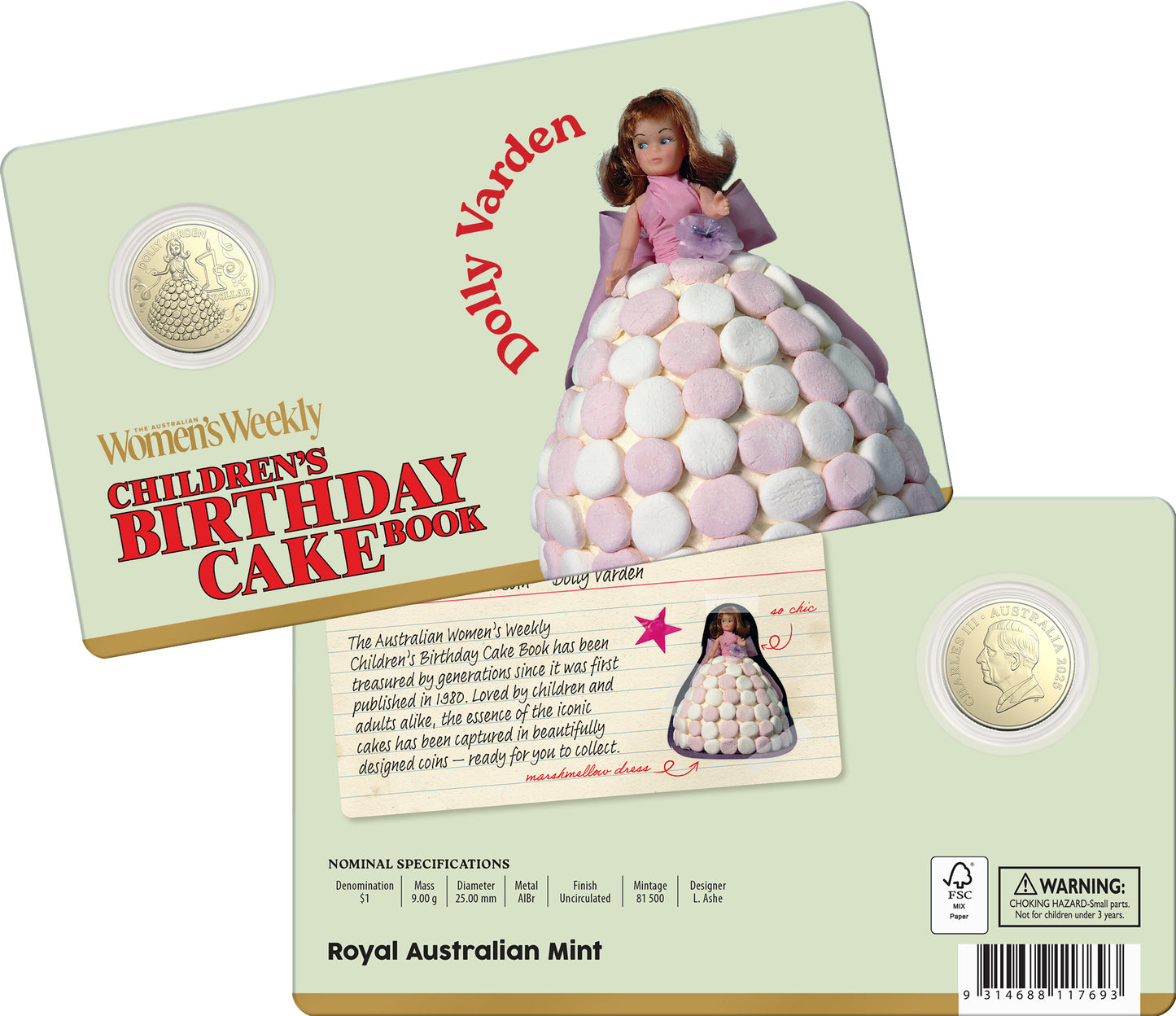 2025 AWW $1 Uncirculated Coin – Dolly Varden