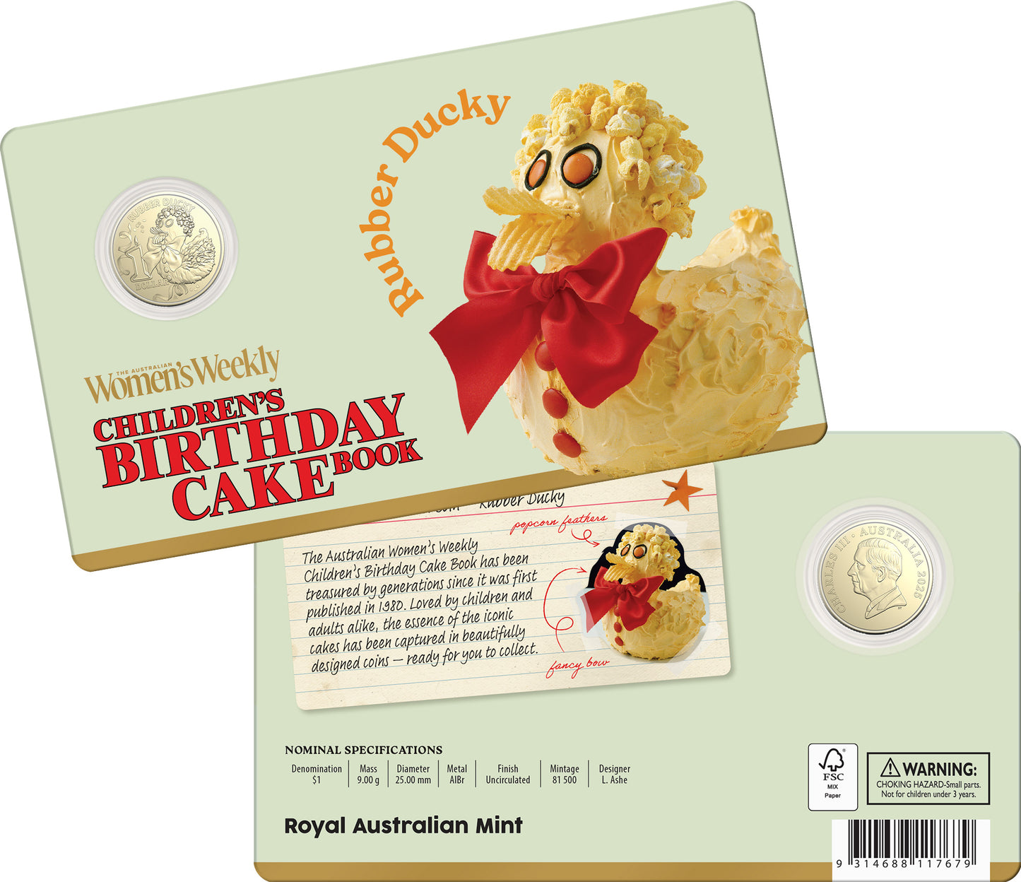 RAM 2025 AWW $1 Uncirculated Coin – Rubber Ducky