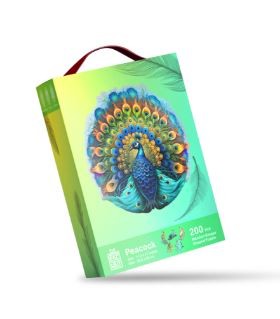 WOODEN JIGSAW PUZZLE - PEACOCK - 300PC