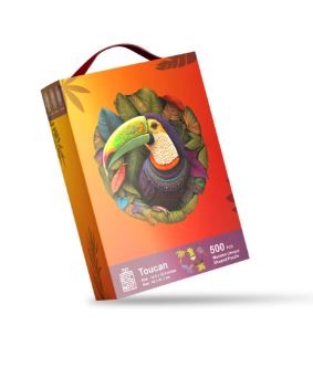 WOODEN JIGSAW PUZZLE - TOUCAN - 200PC