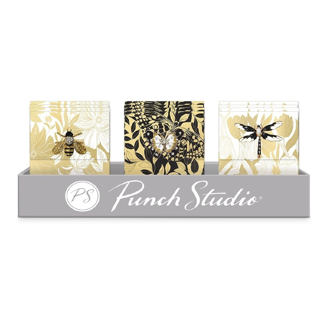 BROOCH MINI NOTEBOOK GOLDEN BOTANICAL - BEE