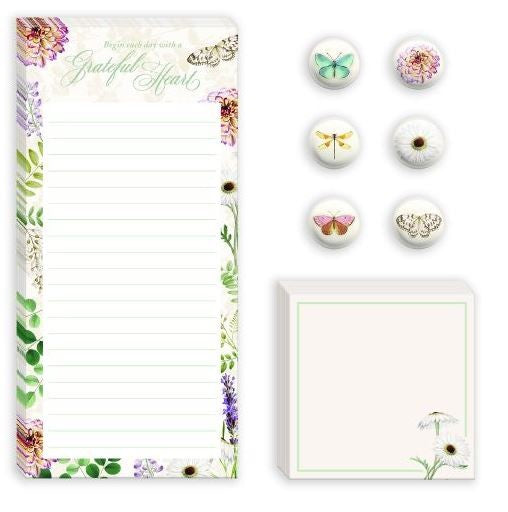 NOTEPADS & MAGNET SET - GRATEFUL HEART