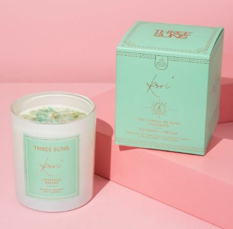 THREE SUNS CRYSTAL CANDLE - KORI