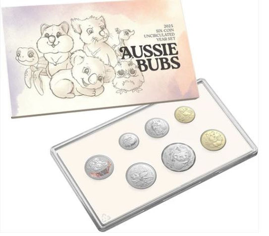 RAM 2025 AUSSIE BUBS SIX COIN UNCIRCULATED BABY YEAR SET