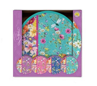 LP PLATE MELAMINE (SET 4) - WILDFLOWER PATCH