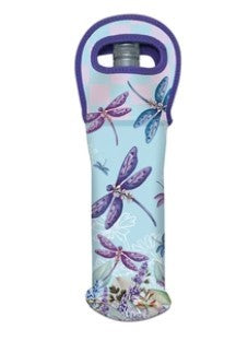 LP BOTTLE COOLER - LAVENDAR DRAGONFLIES