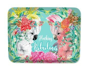 LP SERVING TRAY MELAMINE - FLOCKING FABULOUS
