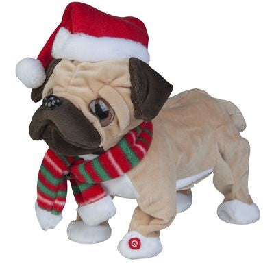 XMAS POUNCING PUPPY
