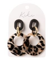 KIKI EARRINGS - LEOPARD