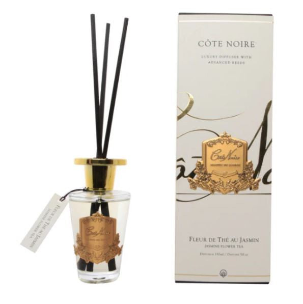 COTE NOIRE DIFFUSER (GOLD) 150ML - JASMINE FLOWER TEA