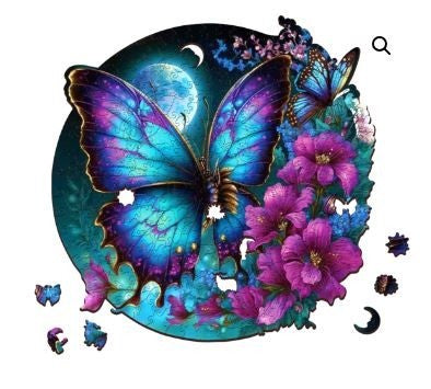 WOODEN JIGSAW PUZZLE - BUTTERFLY - 500PC