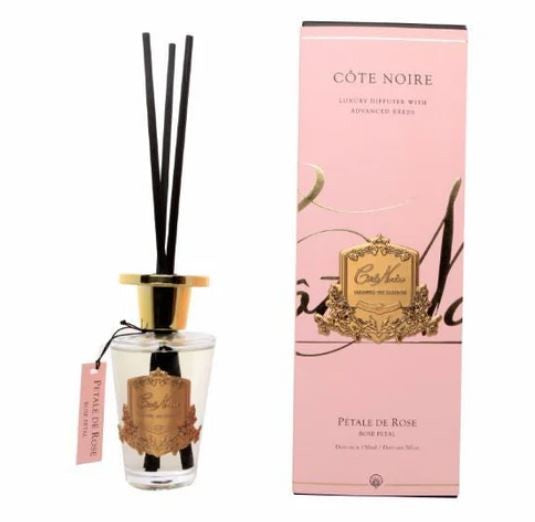 COTE NOIRE DIFFUSER (GOLD) 150ML - ROSE PETAL