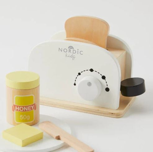 WOODEN TOASTER SET