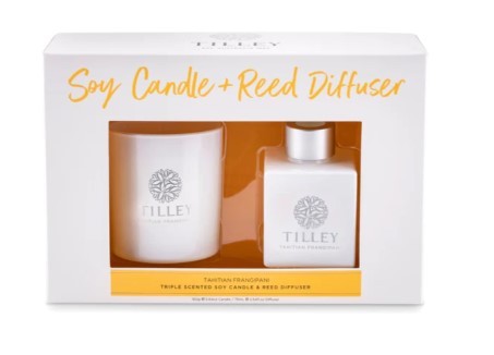 TILLEY CANDLE & DIFFUSER GIFT PACK - TAHITIAN FRANGIPANI